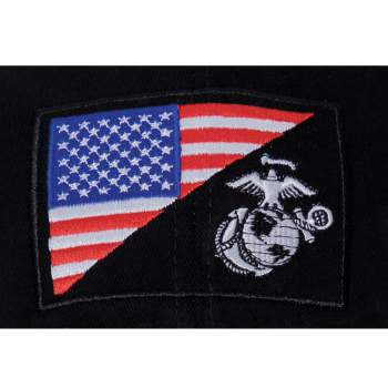 Rothco USMC Eagle Globe And Anchor/US Flag Low Profile Cap Military Hat