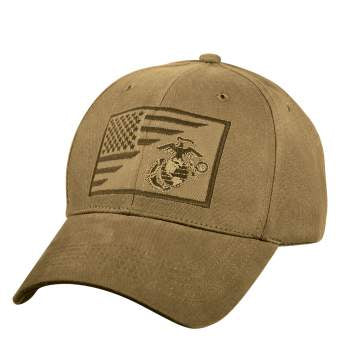 Rothco USMC Eagle Globe And Anchor/US Flag Low Profile Cap Military Hat